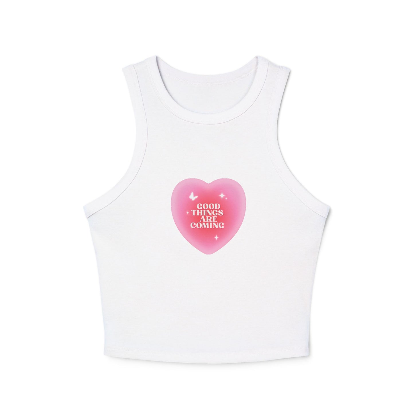 "Good Things Are Coming" - Women's Ribbed Tank Top