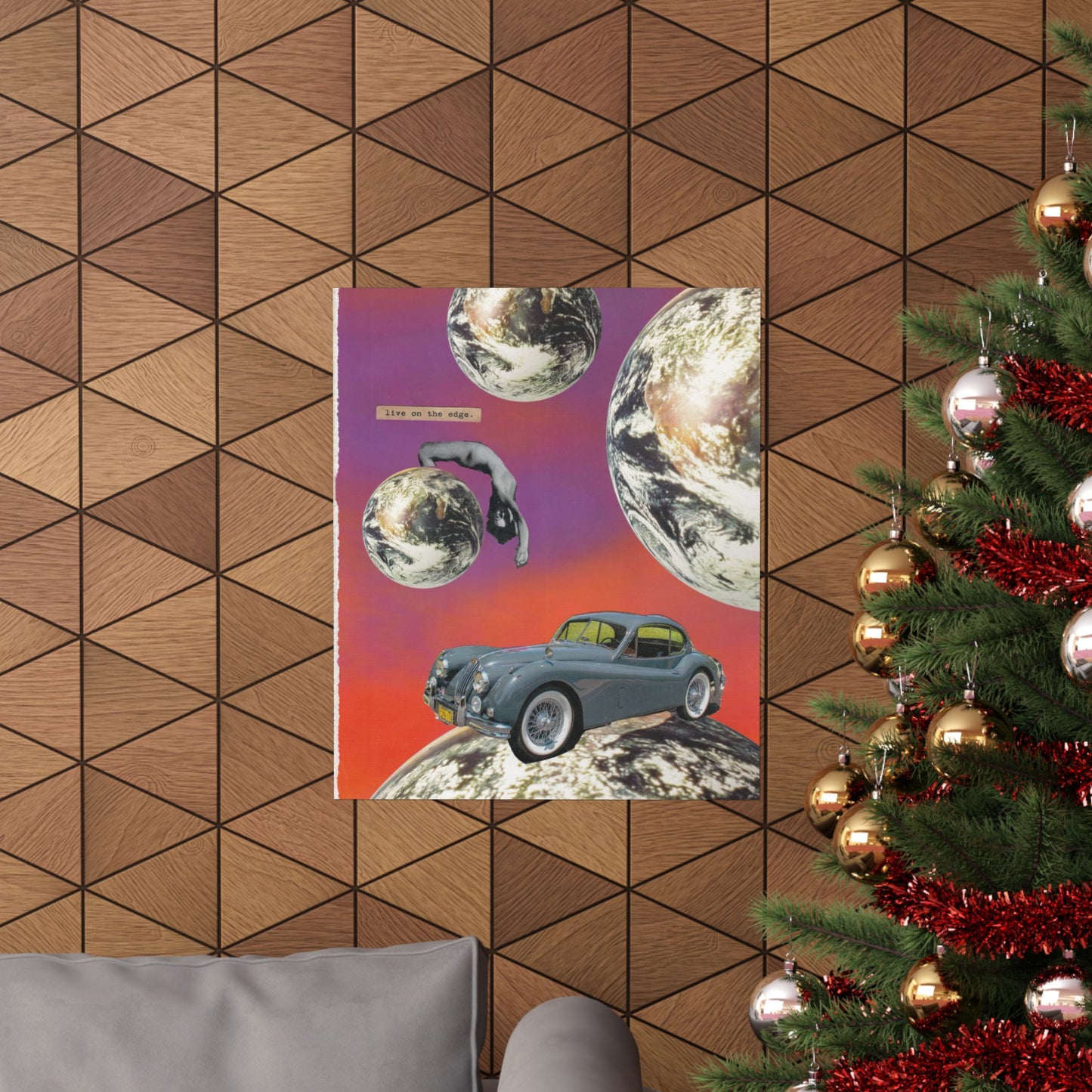 "Live On The Edge" Collage - Matte Art Poster