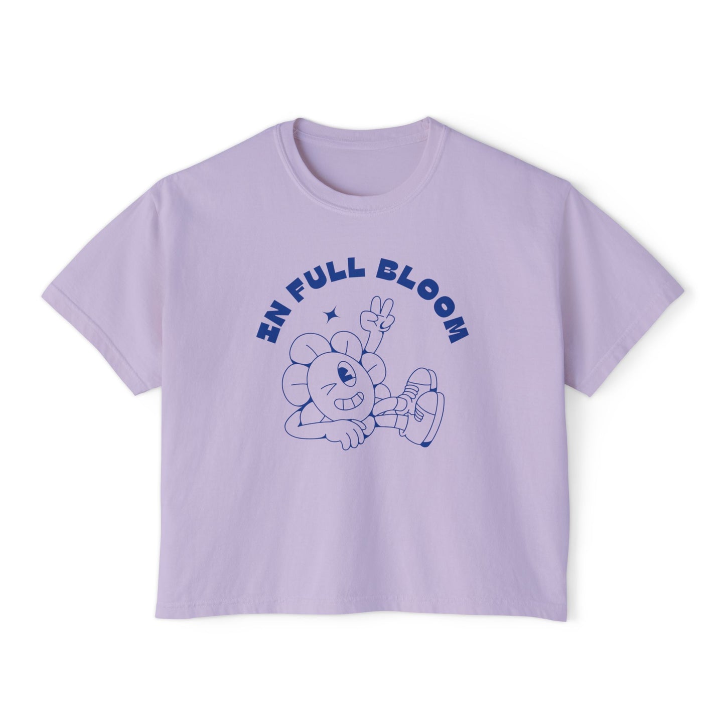 "In Full Bloom" - Retro Graphic T-Shirt for Women