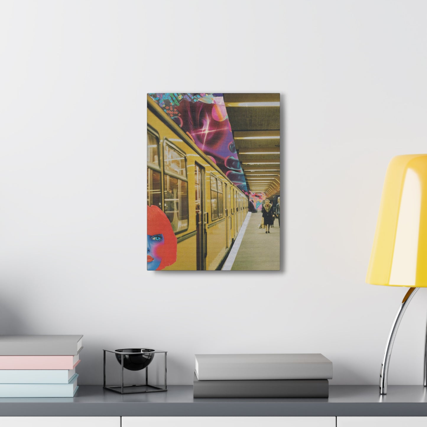 "Reality is Fractal" - Surreal Collage Art Print on Canvas