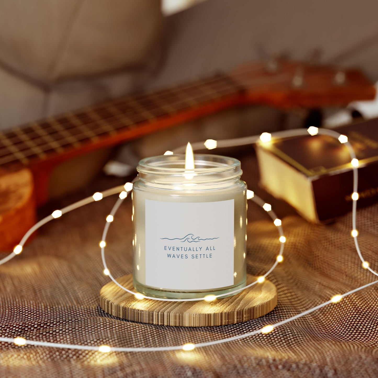 "Eventually All Waves Settle" - Scented Meditation Candles (4 oz, 9 oz)