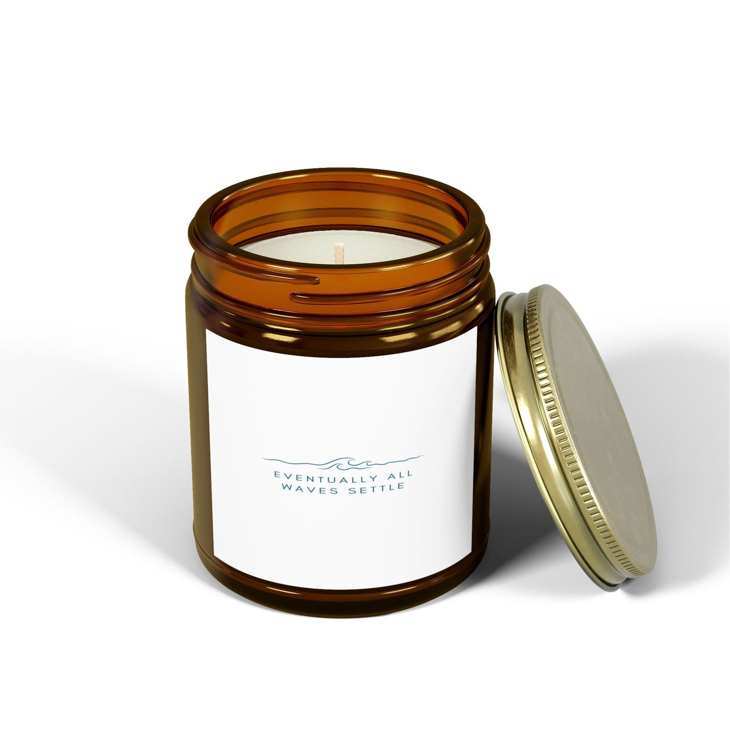 "Eventually All Waves Settle" - Scented Meditation Candles (4 oz, 9 oz)