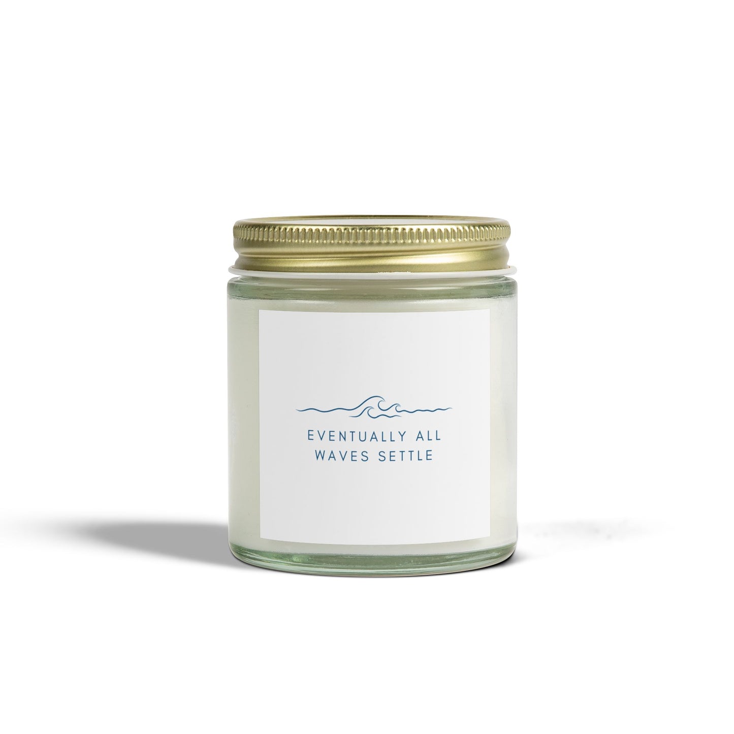 "Eventually All Waves Settle" - Scented Meditation Candles (4 oz, 9 oz)