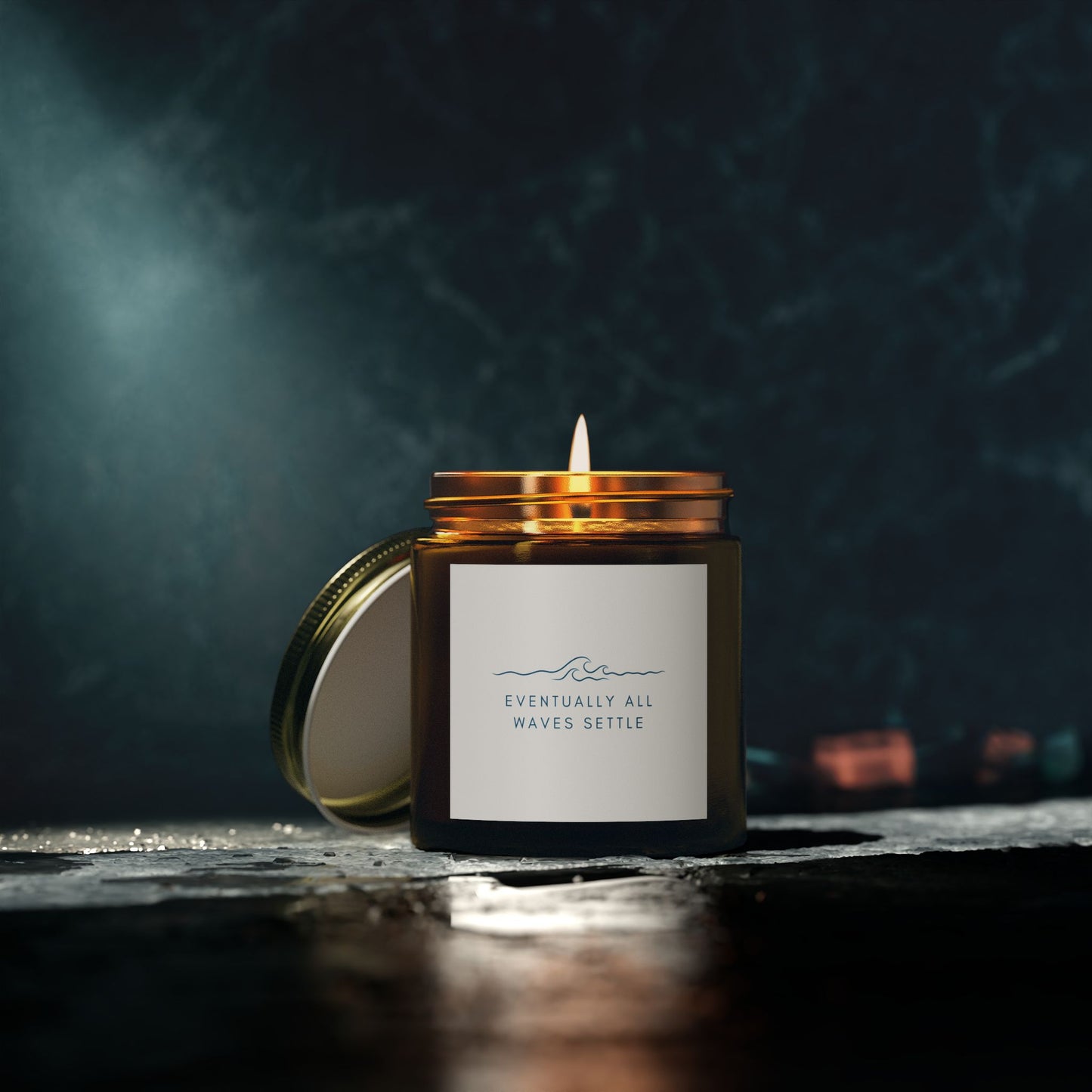 "Eventually All Waves Settle" - Scented Meditation Candles (4 oz, 9 oz)
