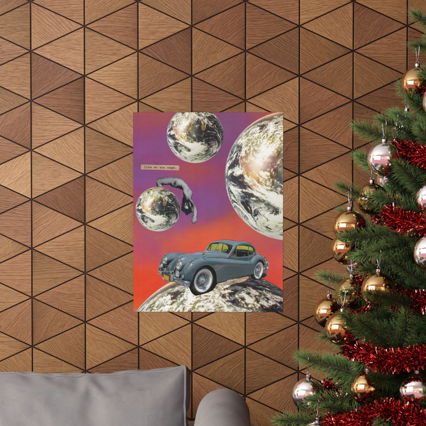 "Live On The Edge" Collage - Matte Art Poster
