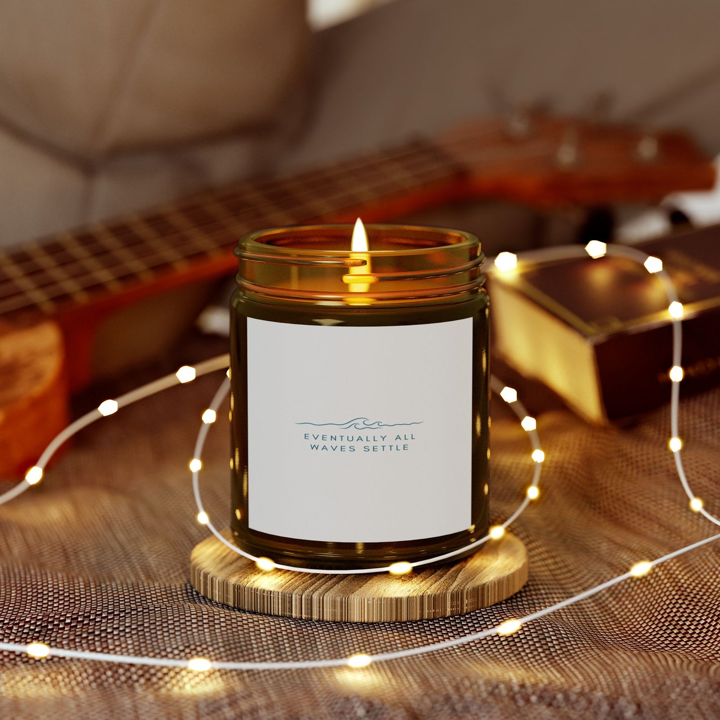 "Eventually All Waves Settle" - Scented Meditation Candles (4 oz, 9 oz)