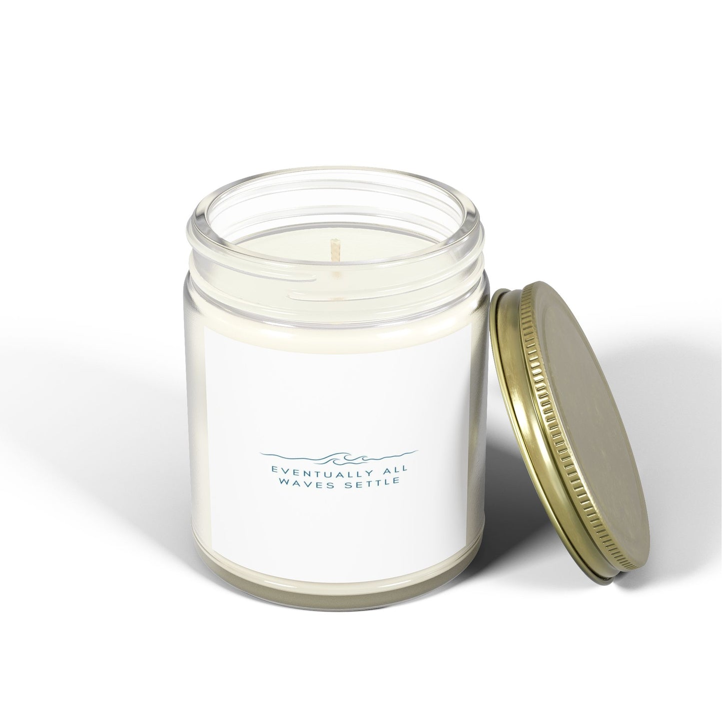 "Eventually All Waves Settle" - Scented Meditation Candles (4 oz, 9 oz)