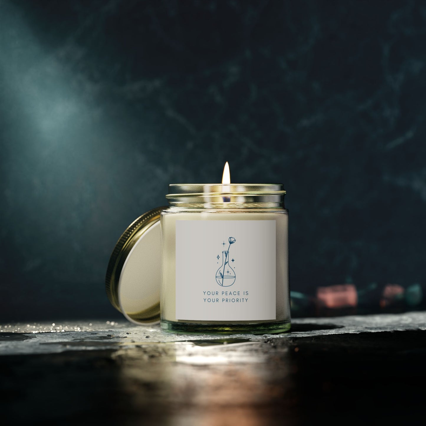 "Your Peace Is Your Priority" - Scented Meditation Candle