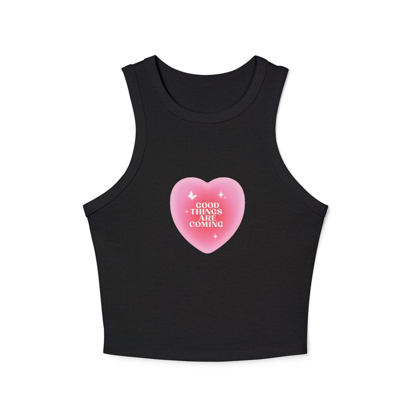 "Good Things Are Coming" - Women's Ribbed Tank Top