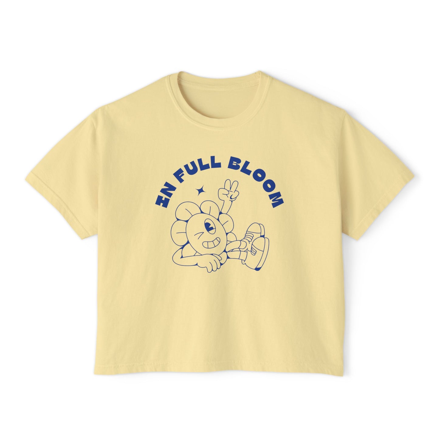 "In Full Bloom" - Retro Graphic T-Shirt for Women