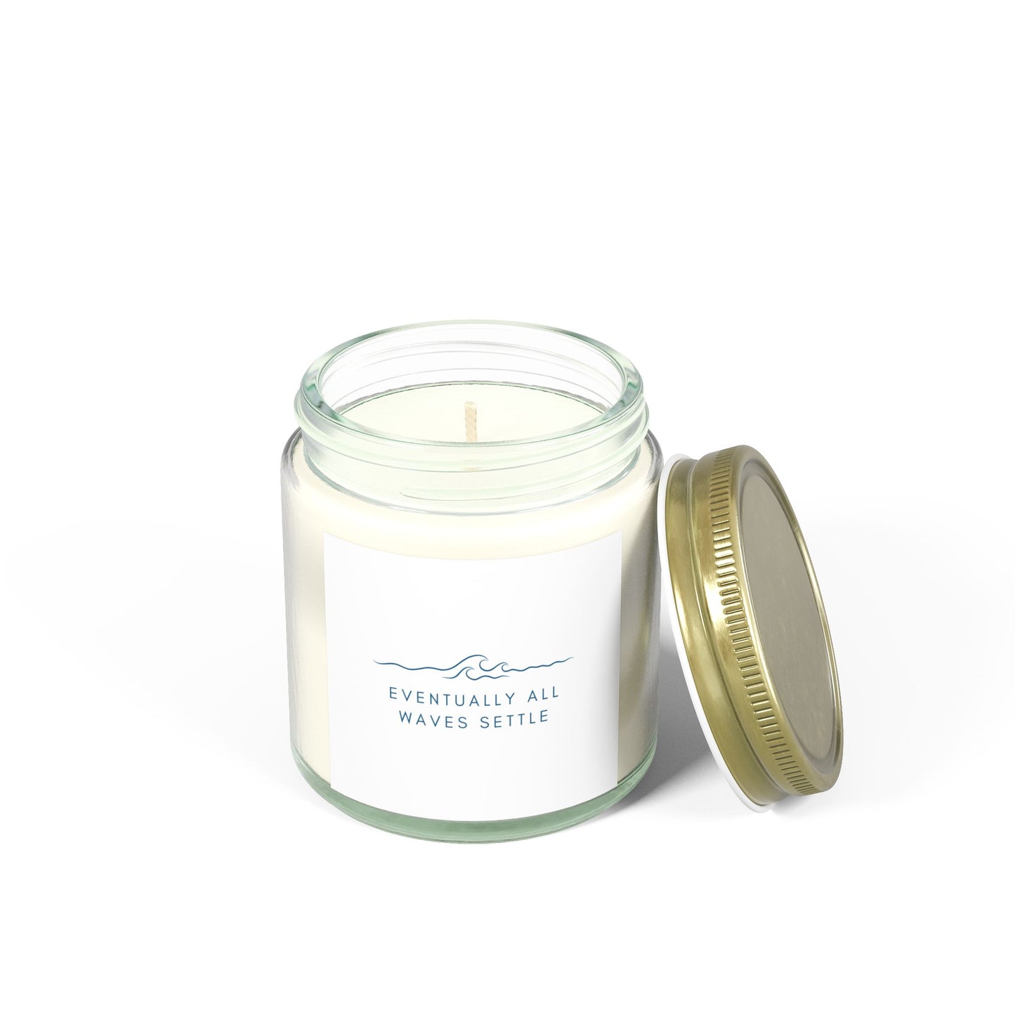"Eventually All Waves Settle" - Scented Meditation Candles (4 oz, 9 oz)