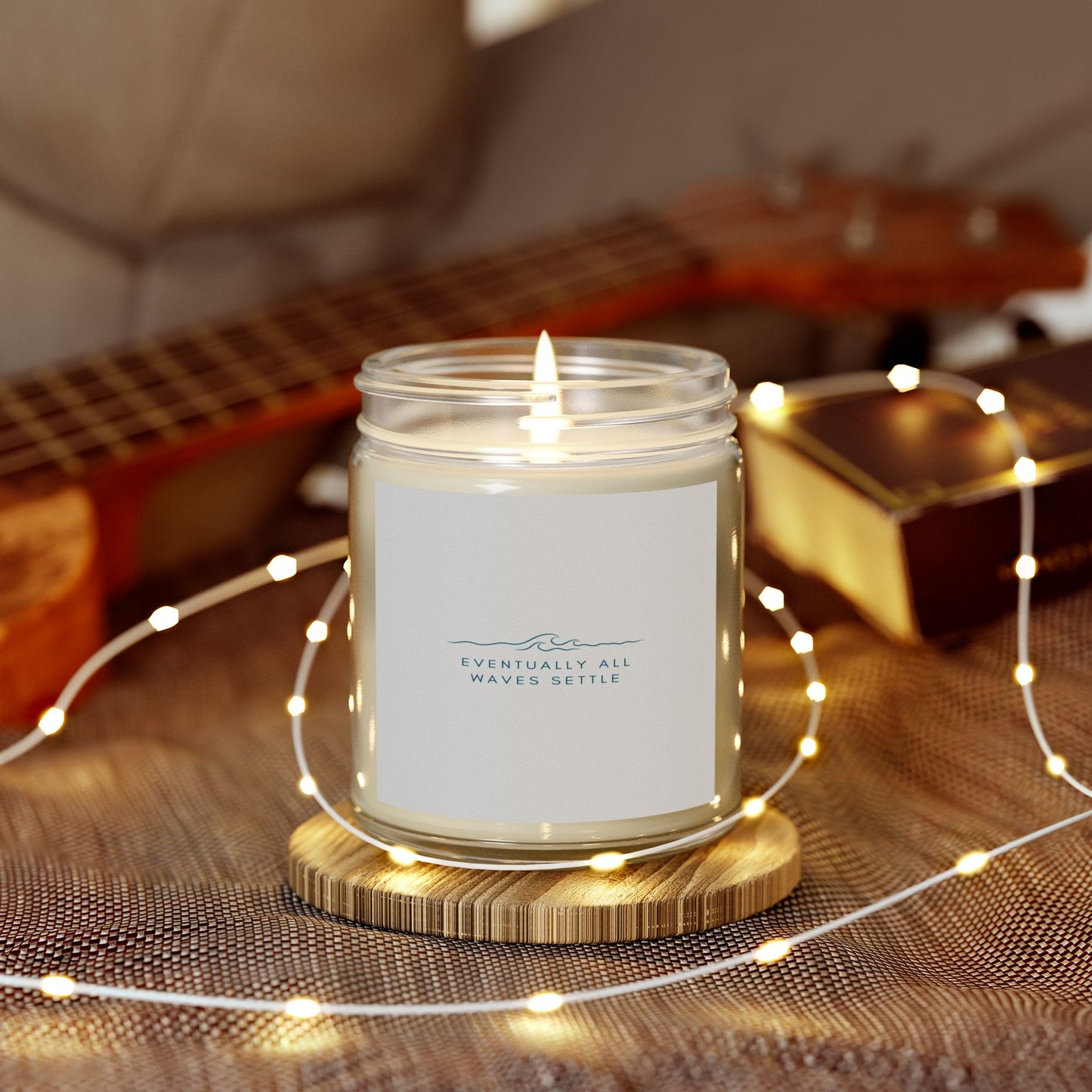 "Eventually All Waves Settle" - Scented Meditation Candles (4 oz, 9 oz)