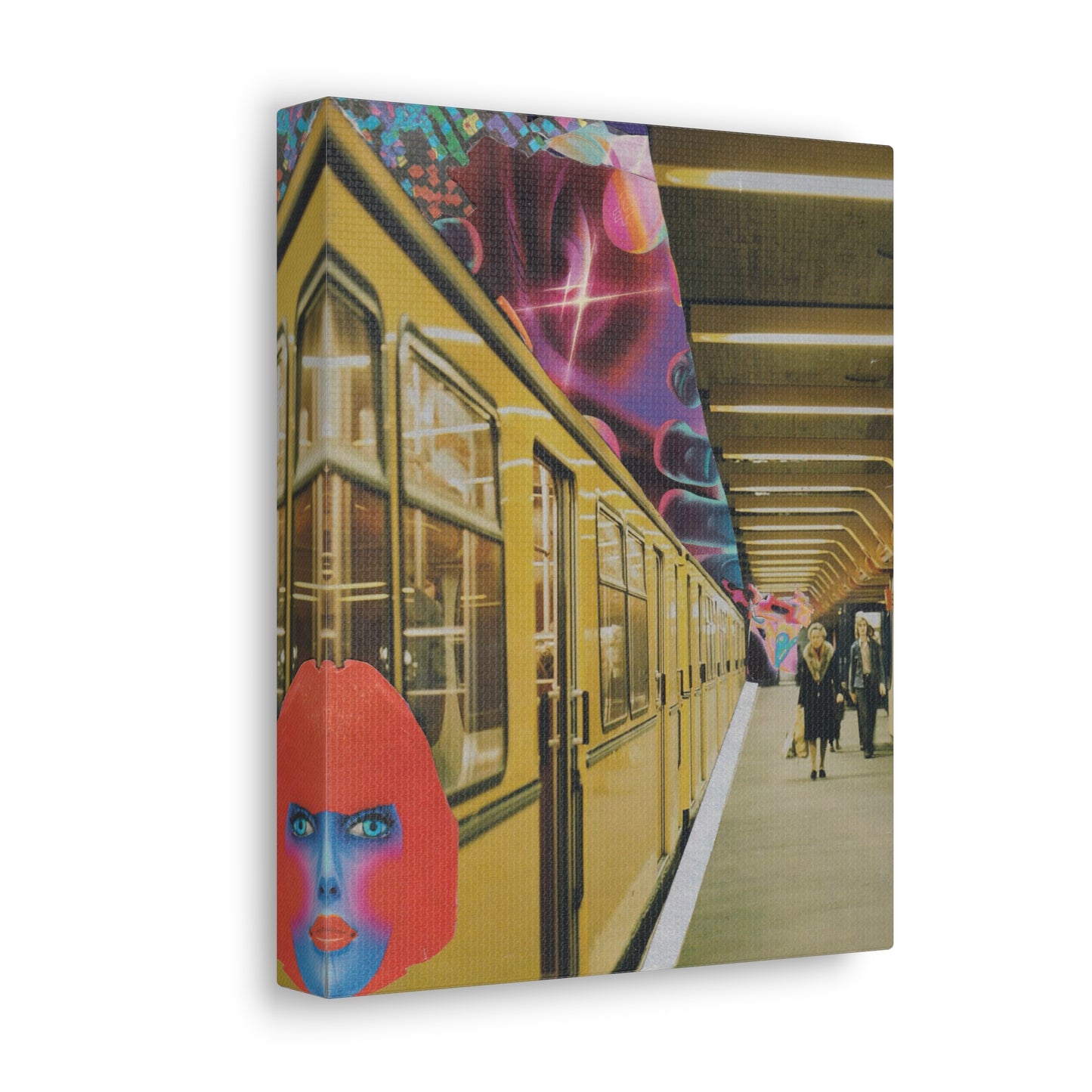 "Reality is Fractal" - Surreal Collage Art Print on Canvas