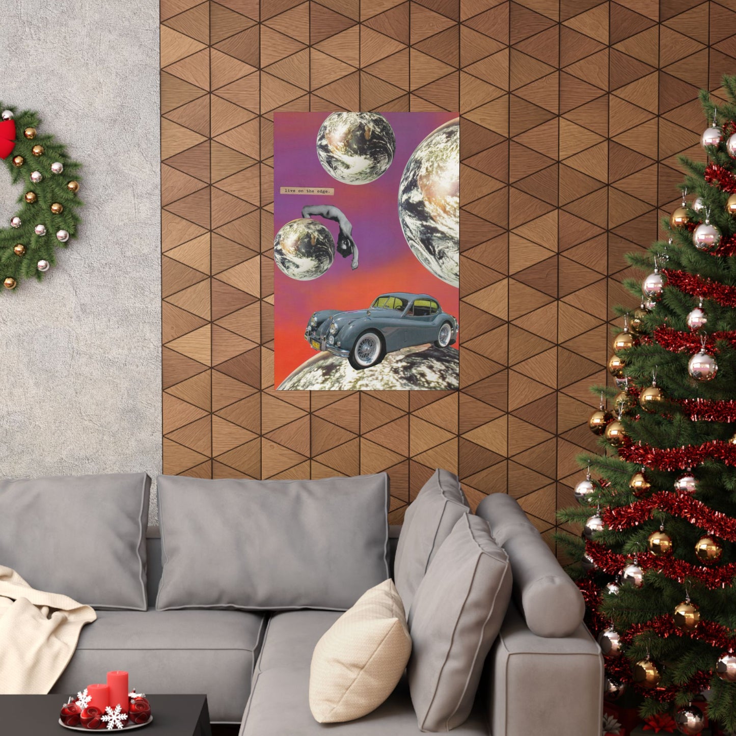 "Live On The Edge" Collage - Matte Art Poster