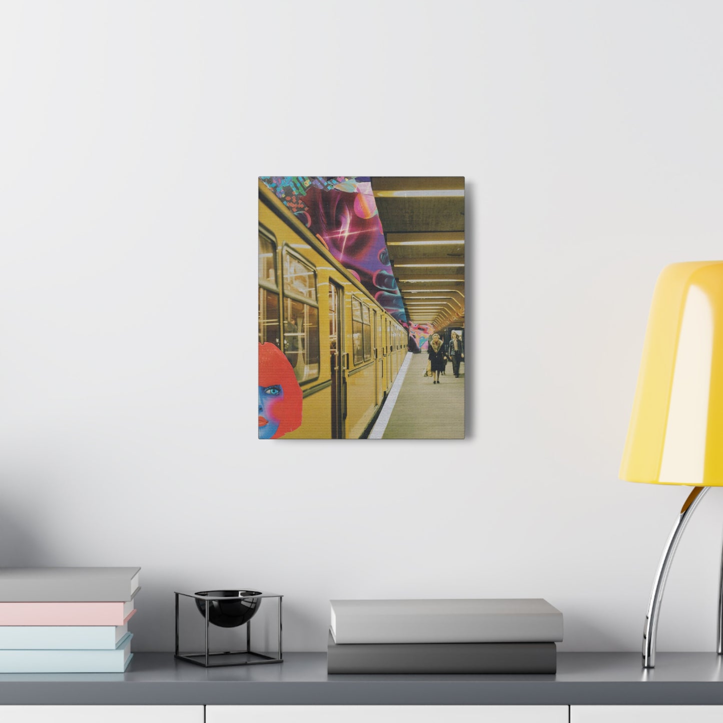 "Reality is Fractal" - Surreal Collage Art Print on Canvas