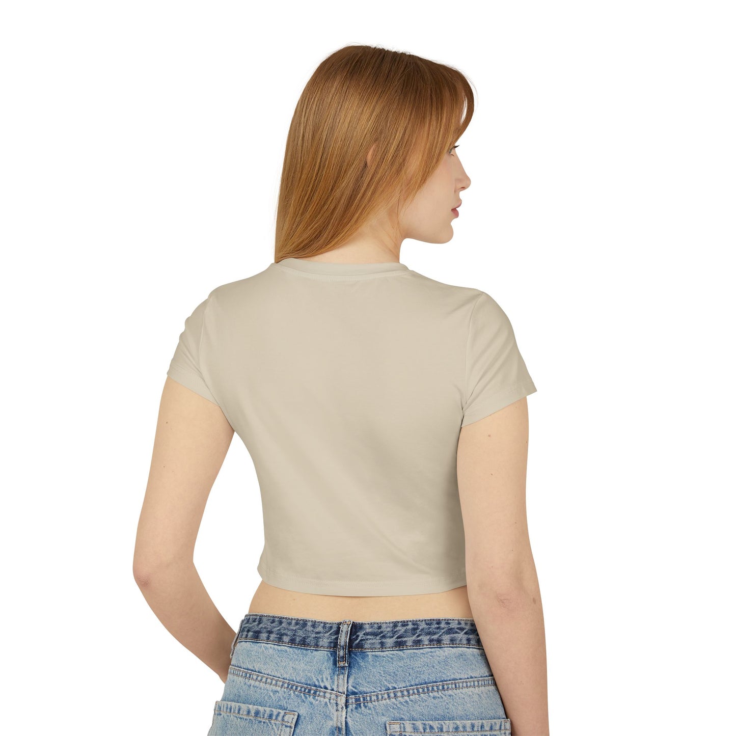 "Delusional" - Crop Top Baby Tee