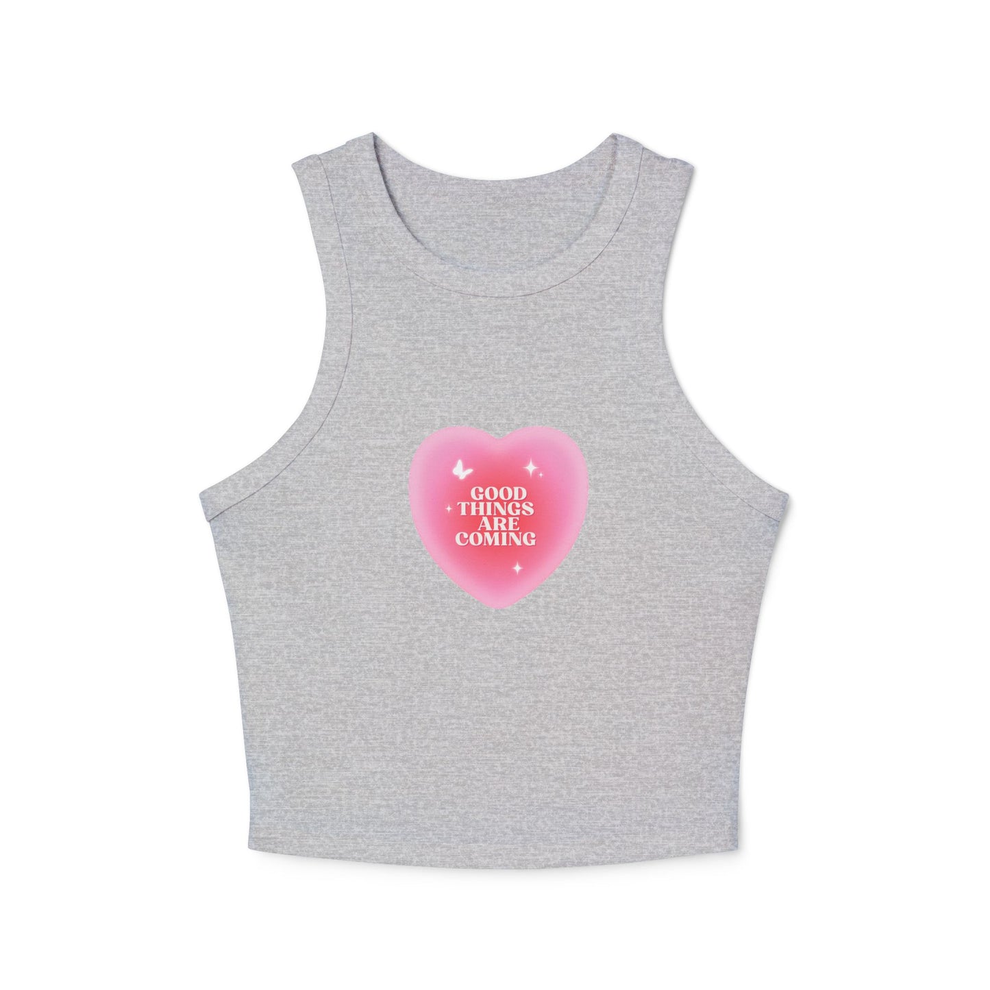 "Good Things Are Coming" - Women's Ribbed Tank Top