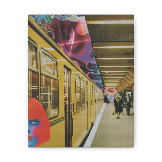 "Reality is Fractal" - Surreal Collage Art Print on Canvas