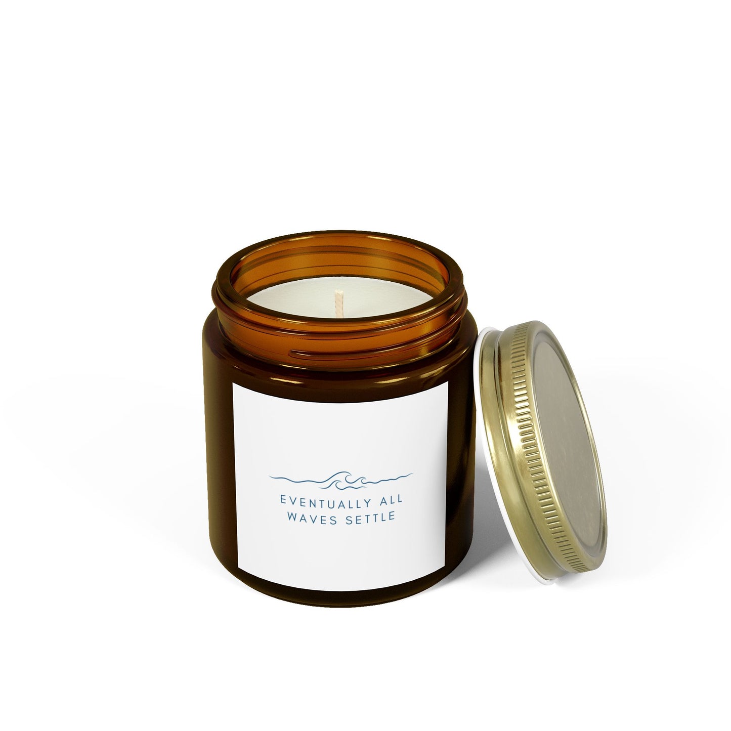 "Eventually All Waves Settle" - Scented Meditation Candles (4 oz, 9 oz)