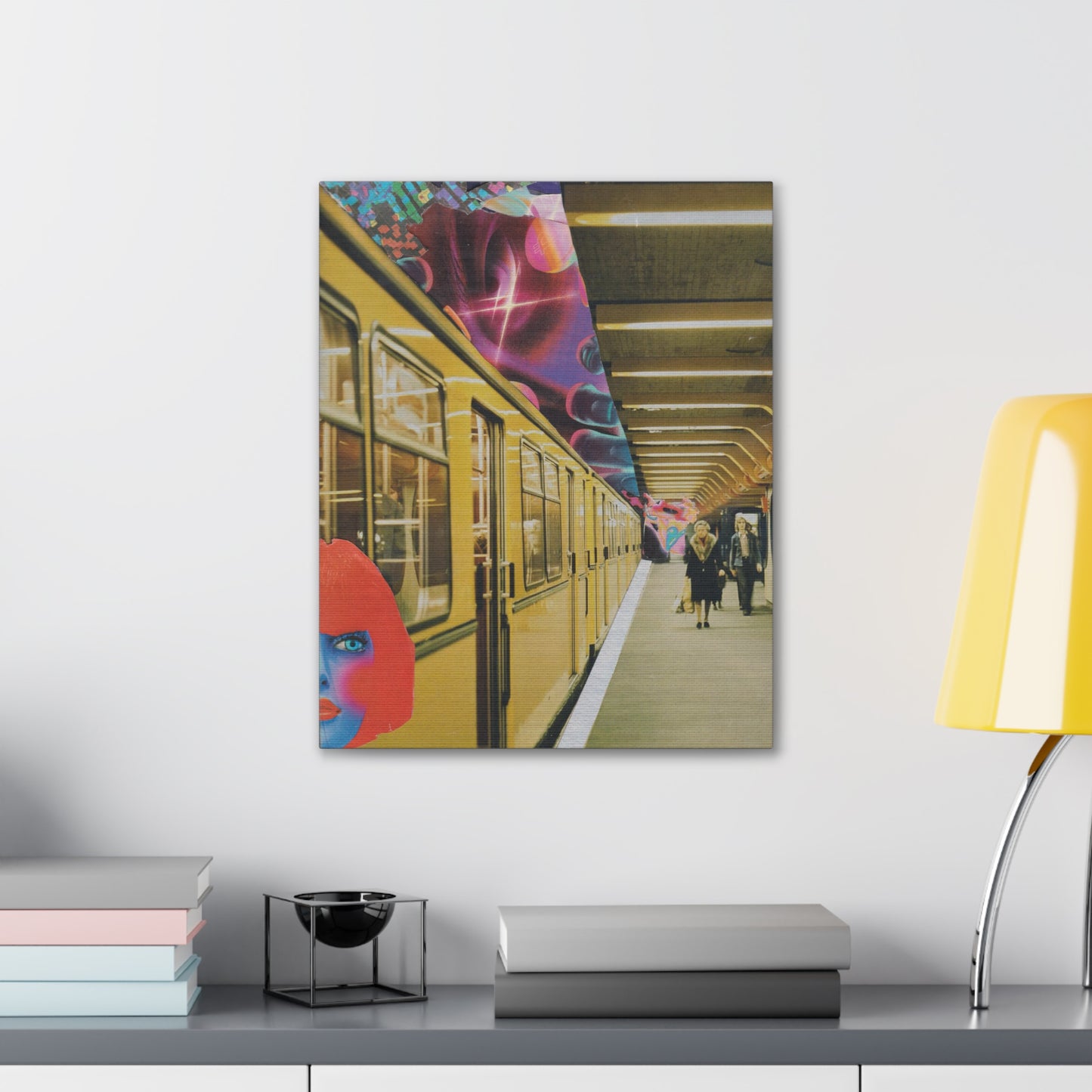 "Reality is Fractal" - Surreal Collage Art Print on Canvas