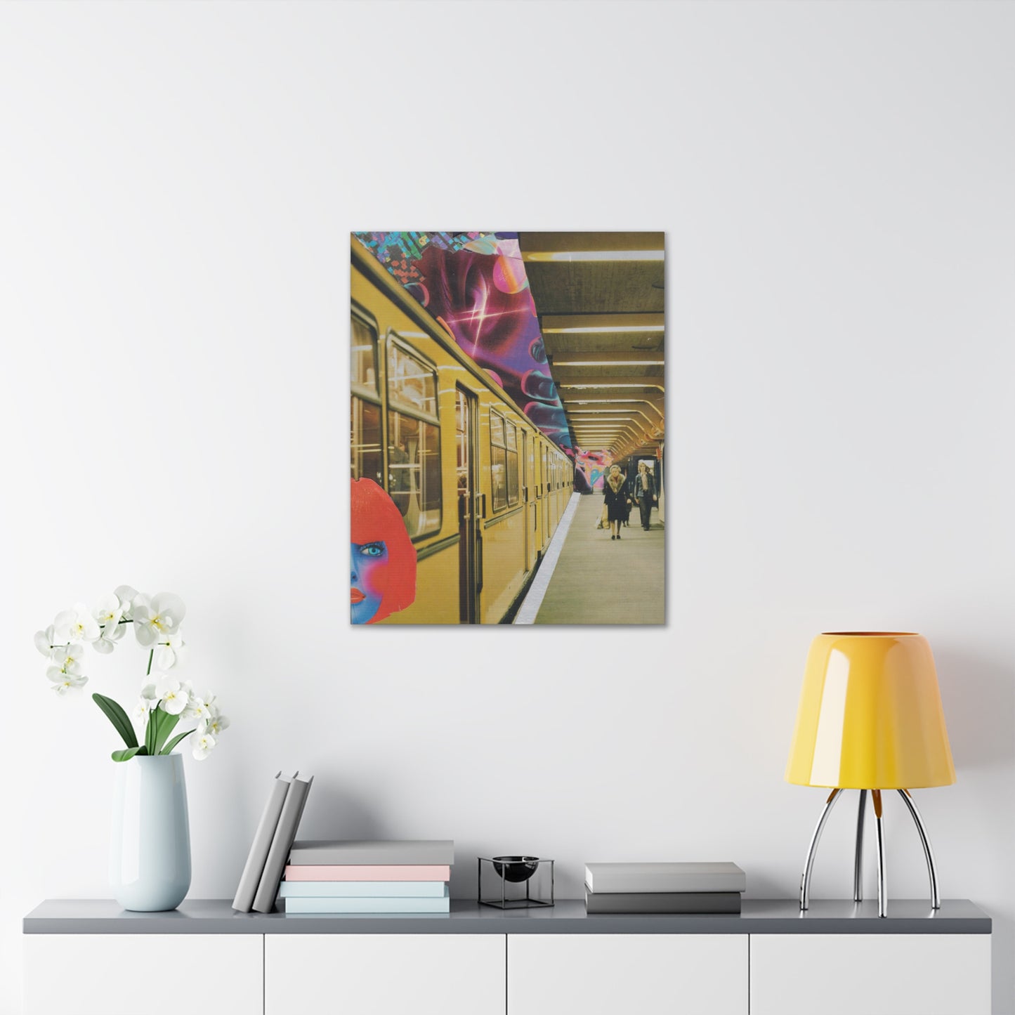 "Reality is Fractal" - Surreal Collage Art Print on Canvas
