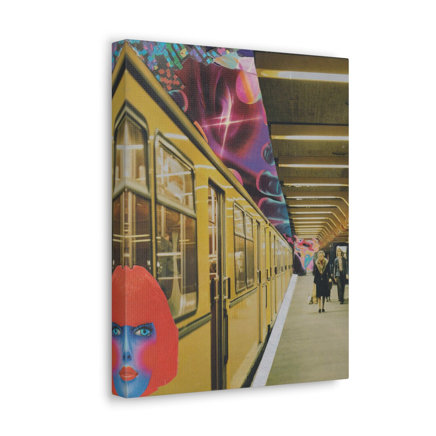 "Reality is Fractal" - Surreal Collage Art Print on Canvas