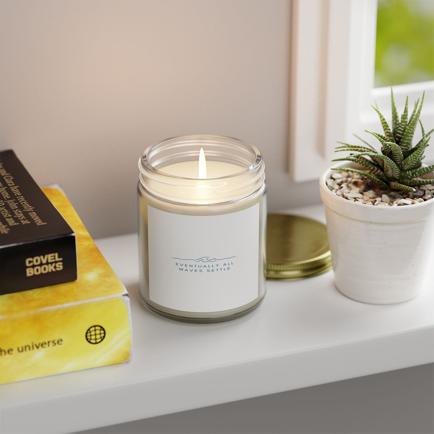 "Eventually All Waves Settle" - Scented Meditation Candles (4 oz, 9 oz)