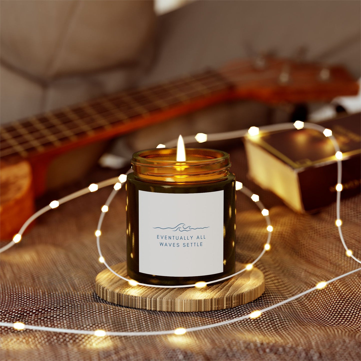 "Eventually All Waves Settle" - Scented Meditation Candles (4 oz, 9 oz)