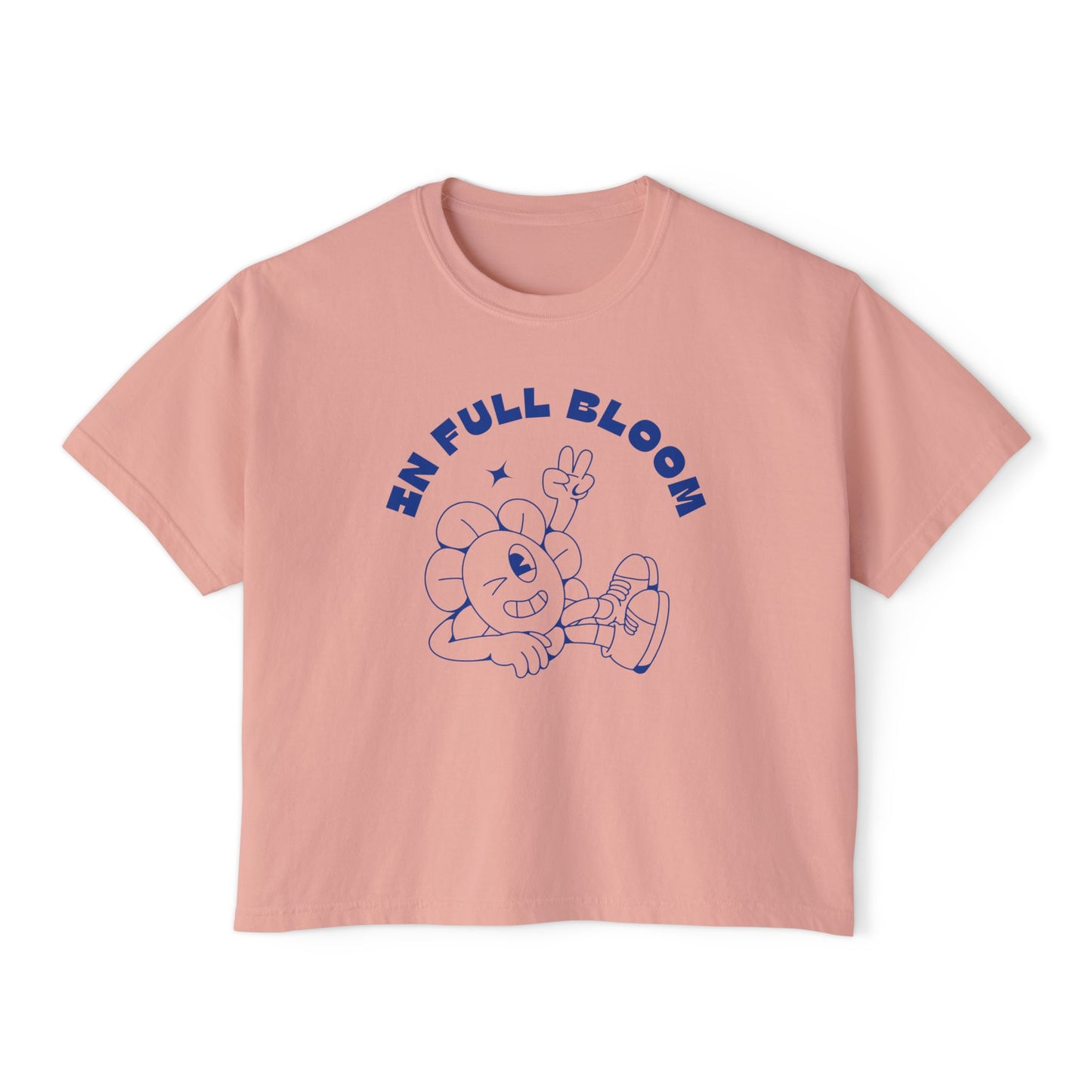 "In Full Bloom" - Retro Graphic T-Shirt for Women